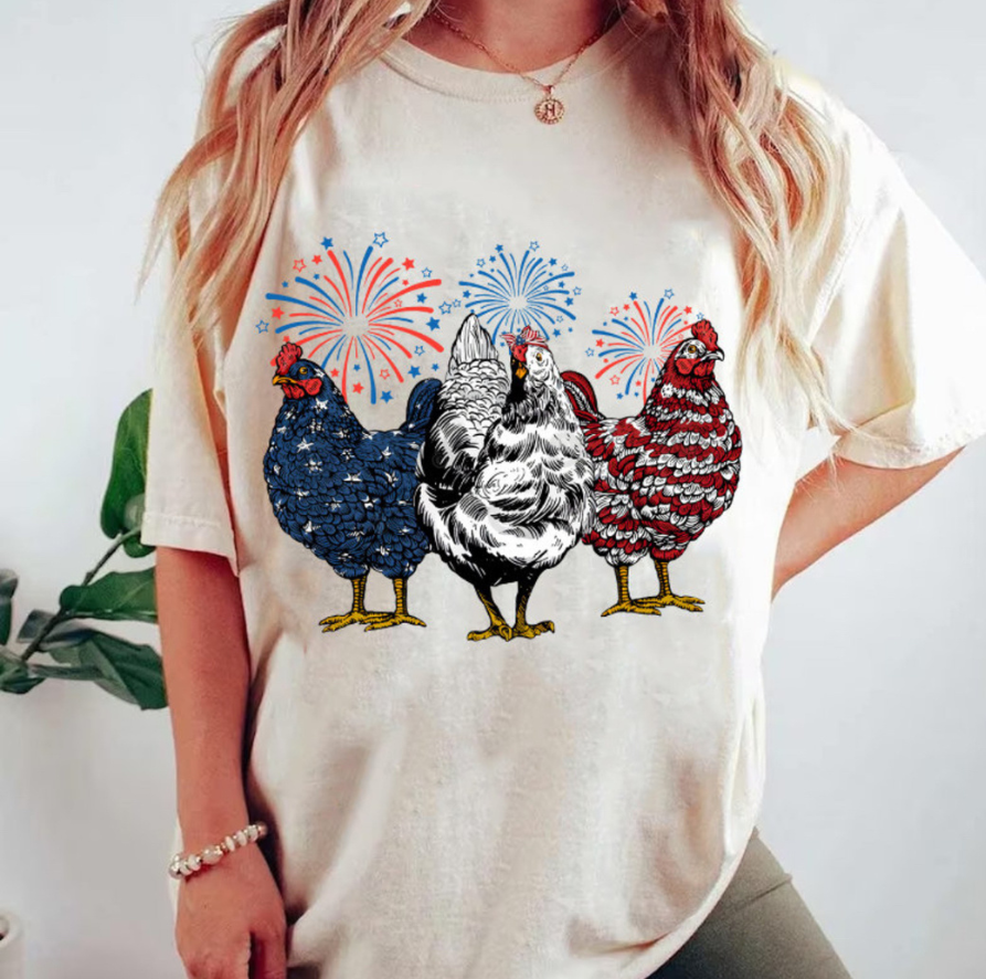 Patriotic Chickens